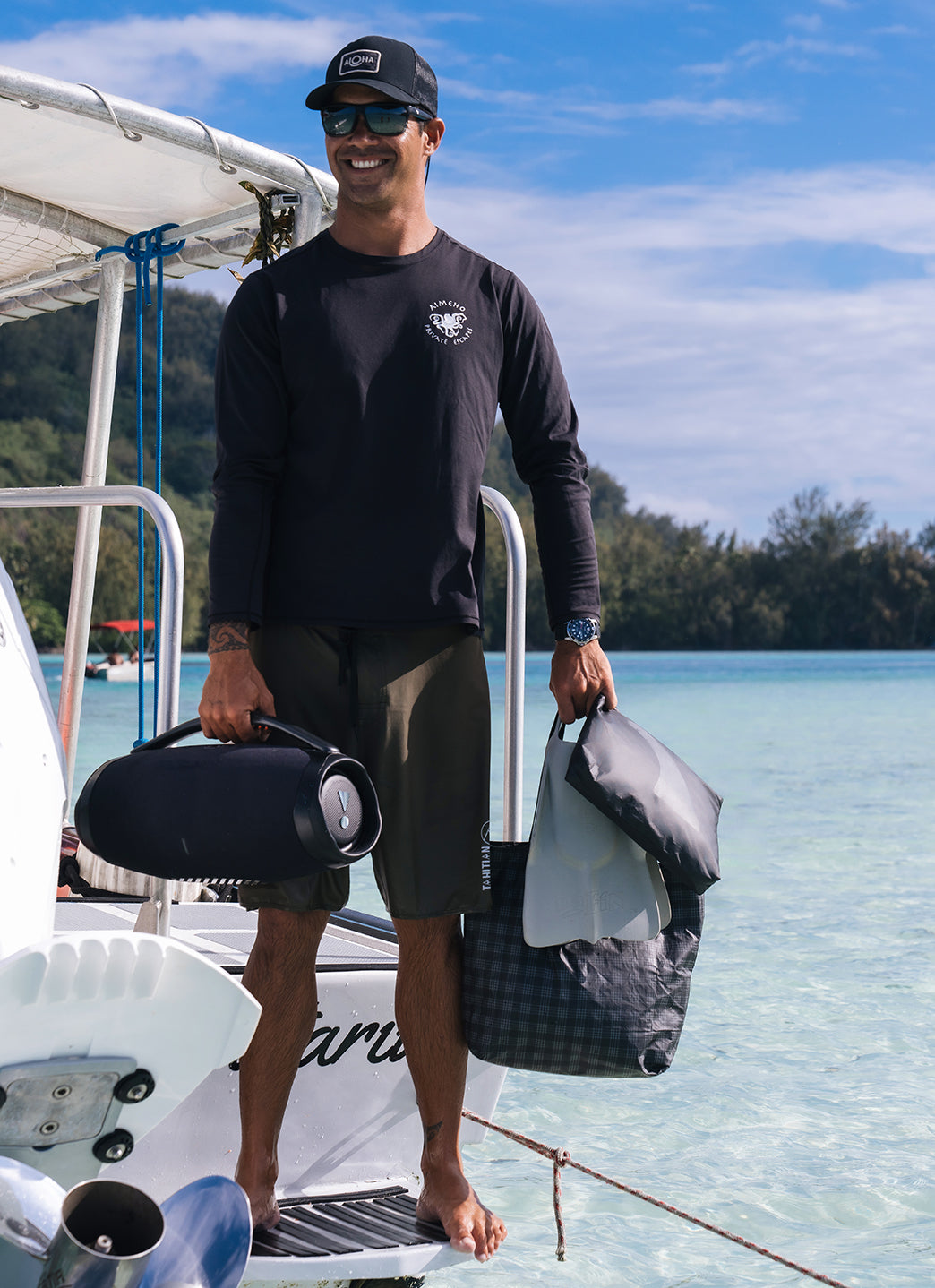 ALOHA Fin Mid Swim Pouch、mySite、noshort