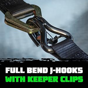 rhino usa full bend j hooks with keeper clips