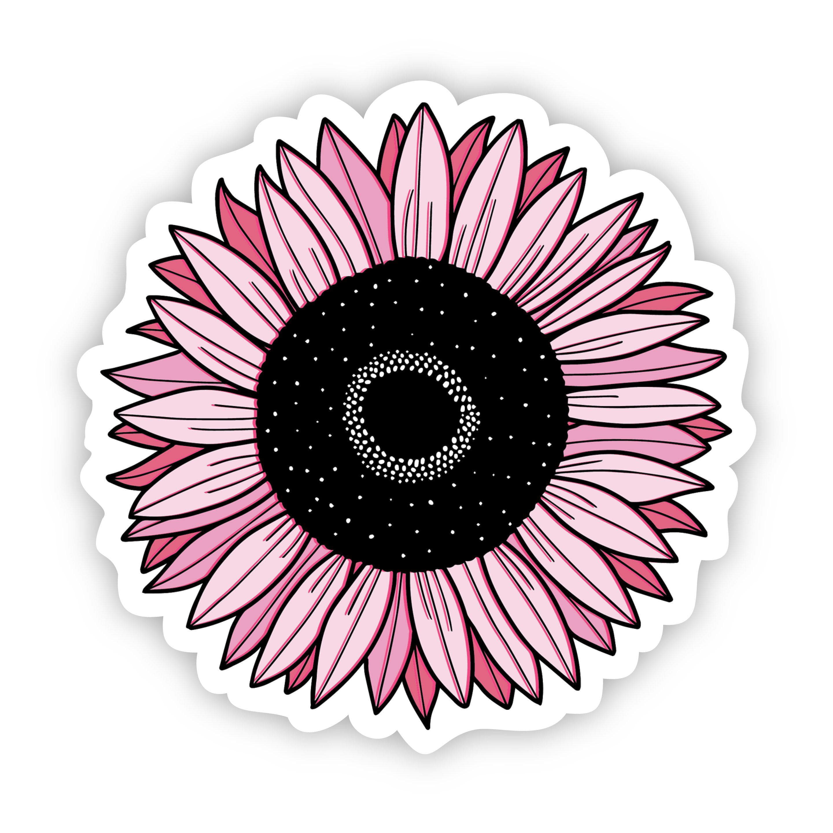  Sunflower Pink Aesthetic Sticker、mySite、elrpsem3k