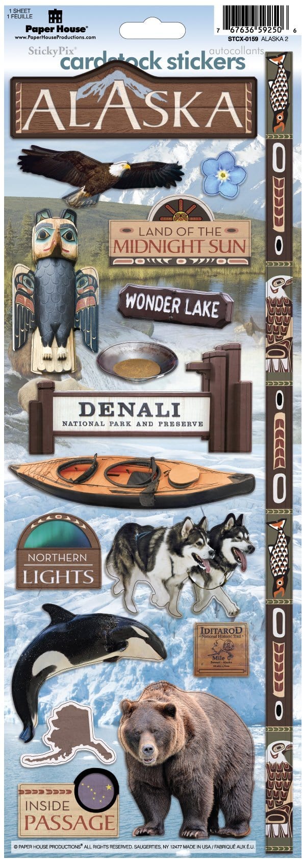  Scrapbook Stickers - Alaska、mySite、ghnorth