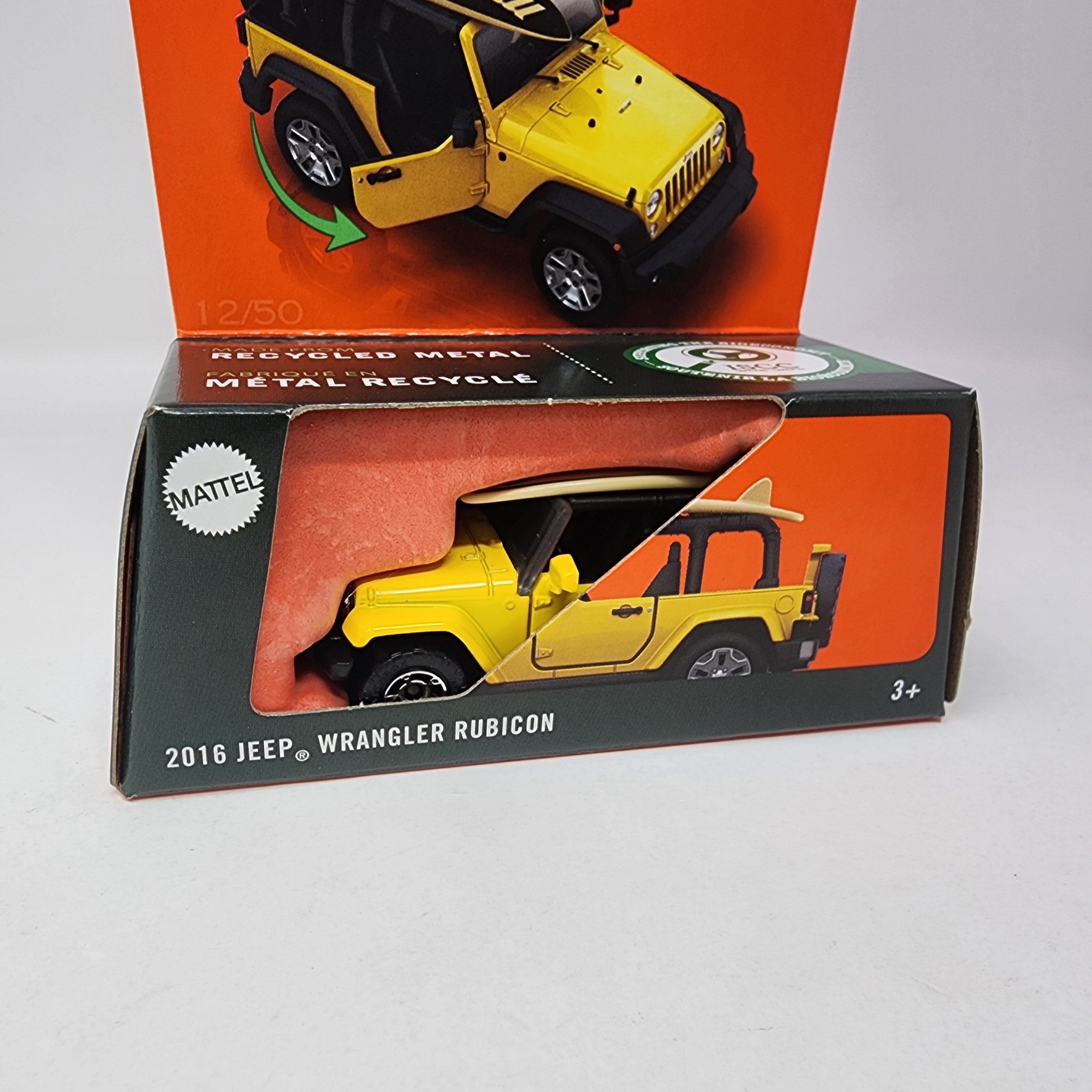 2016 Jeep Wrangler Rubicon * Yellow * 2025 Matchbox Moving Parts Case C、mySite、hgirdovlk