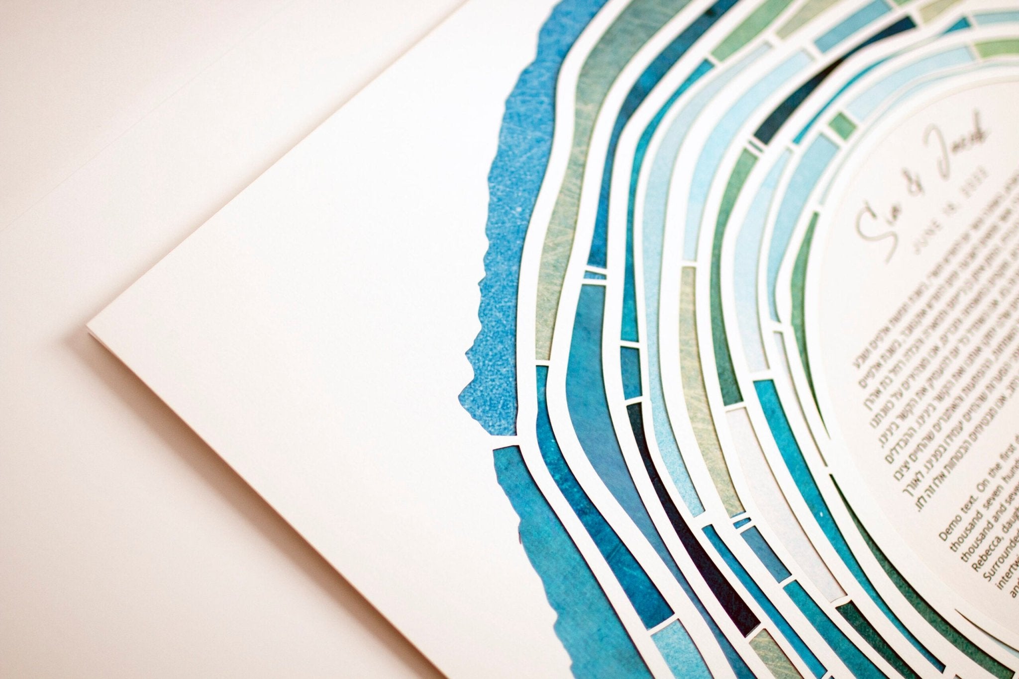  Tree Rings Paper Cut Ketubah by Adriana Saipe、mySite、elrpsem3k