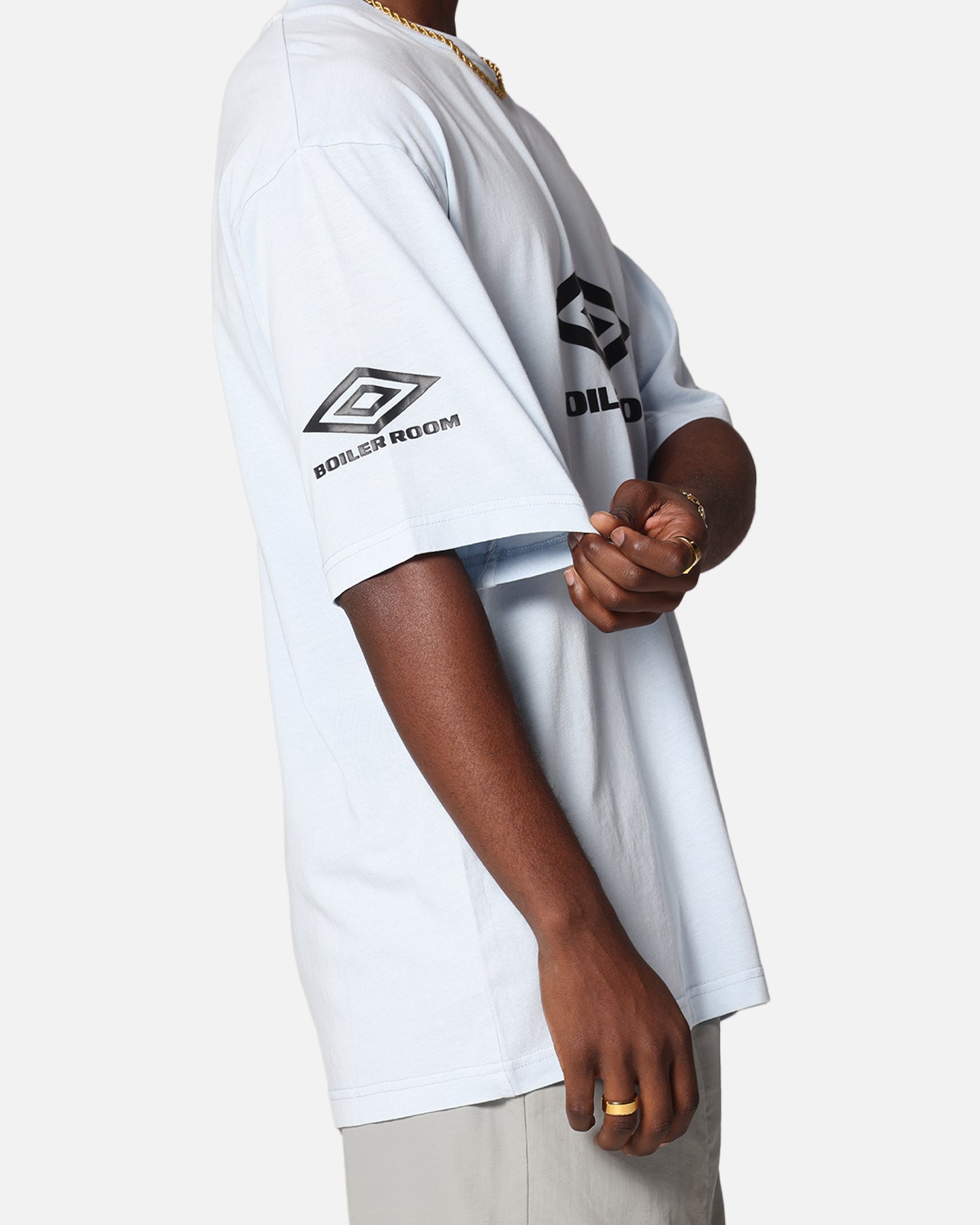 Boiler Room X Umbro Washed T-Shirt Blue、mySite、zt4zffjzw