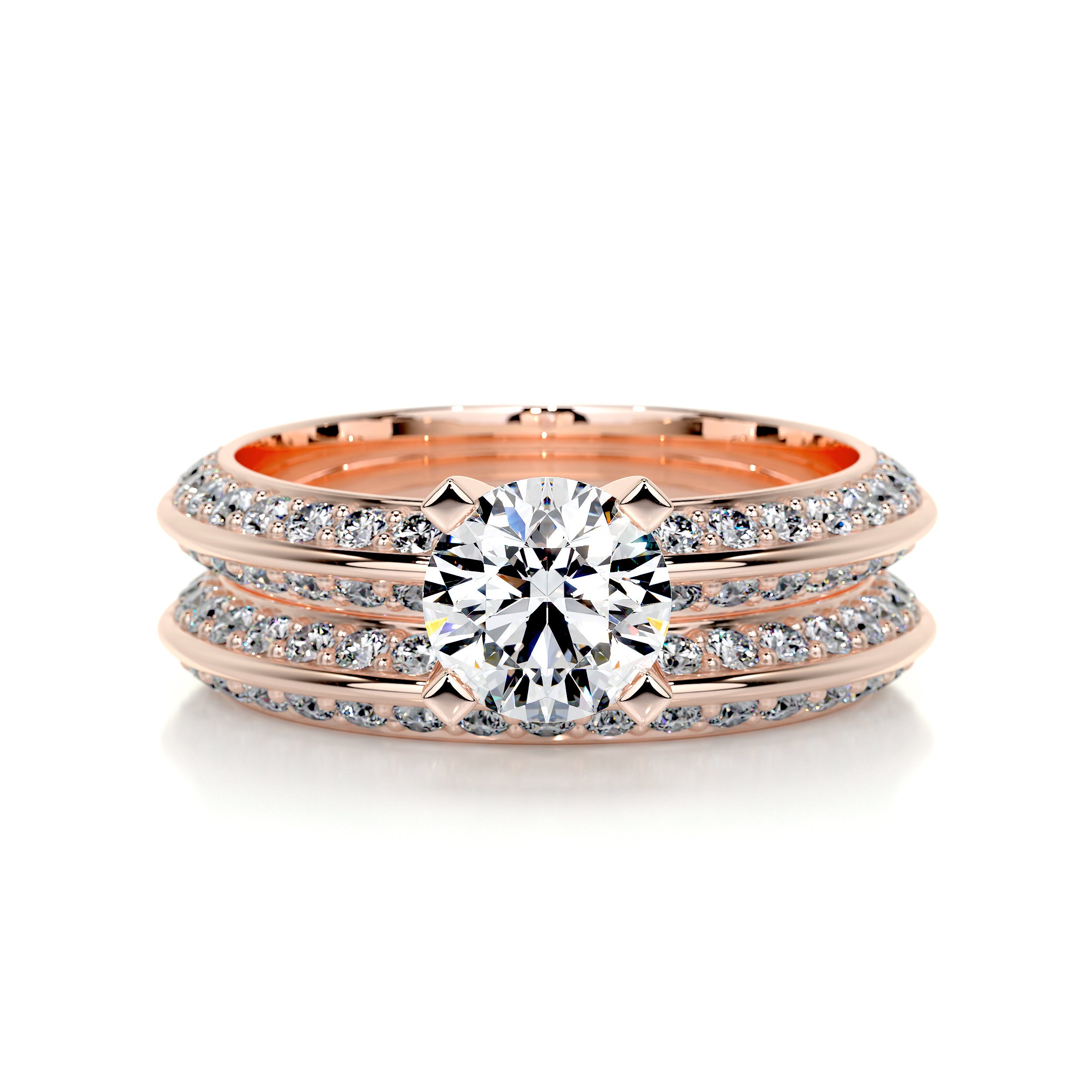 Eliana Diamond Bridal Set -14K Rose Gold、mySite、hinf8tx79