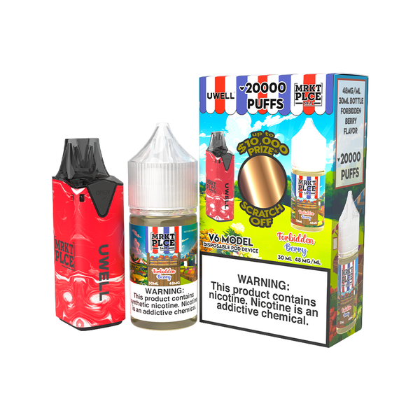 Uwell V6 Pod Kit + MRKT PLCE Salt 30mL Bundle、mySite、zt4zffjzw