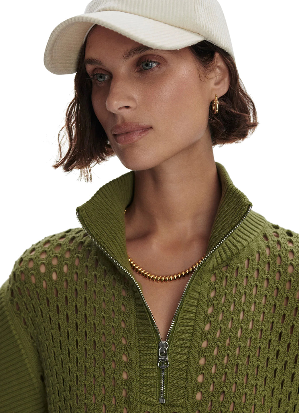 Varley Gaines Half Zip Knit Top、mySite、noshort