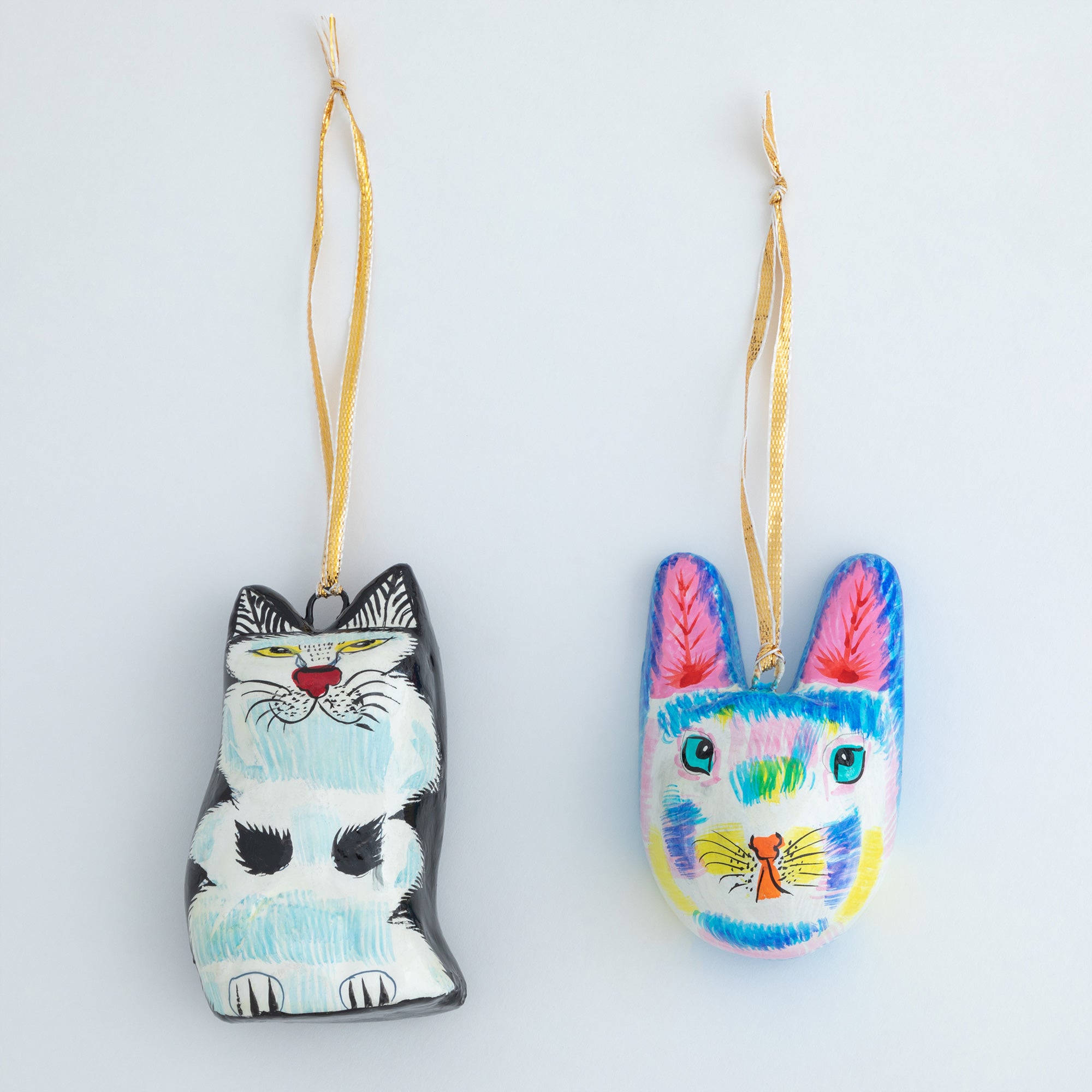 Hand Painted Cat Ornament、mySite、camillekostekn