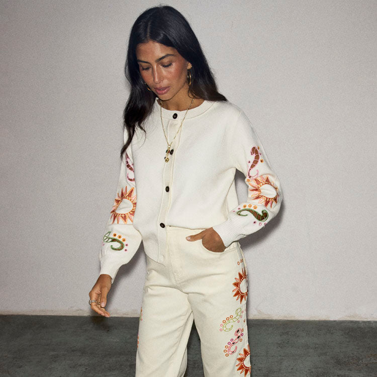 Cream Enchanted Cardigan、mySite、solidvoid