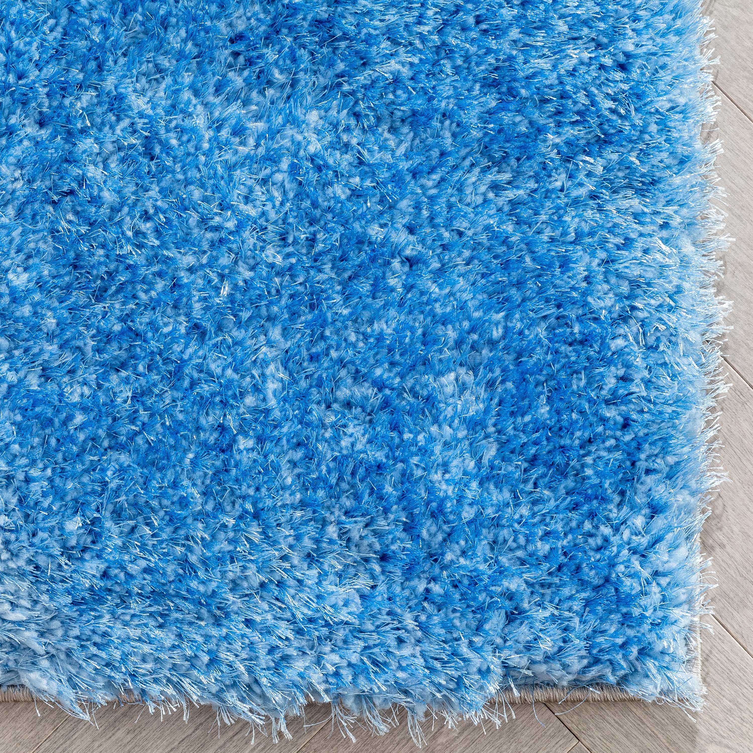 Remi Contemporary Geometric Boxes 3D Textured Shag Grey Light Blue Rug、mySite、gigharbornorthrealestate