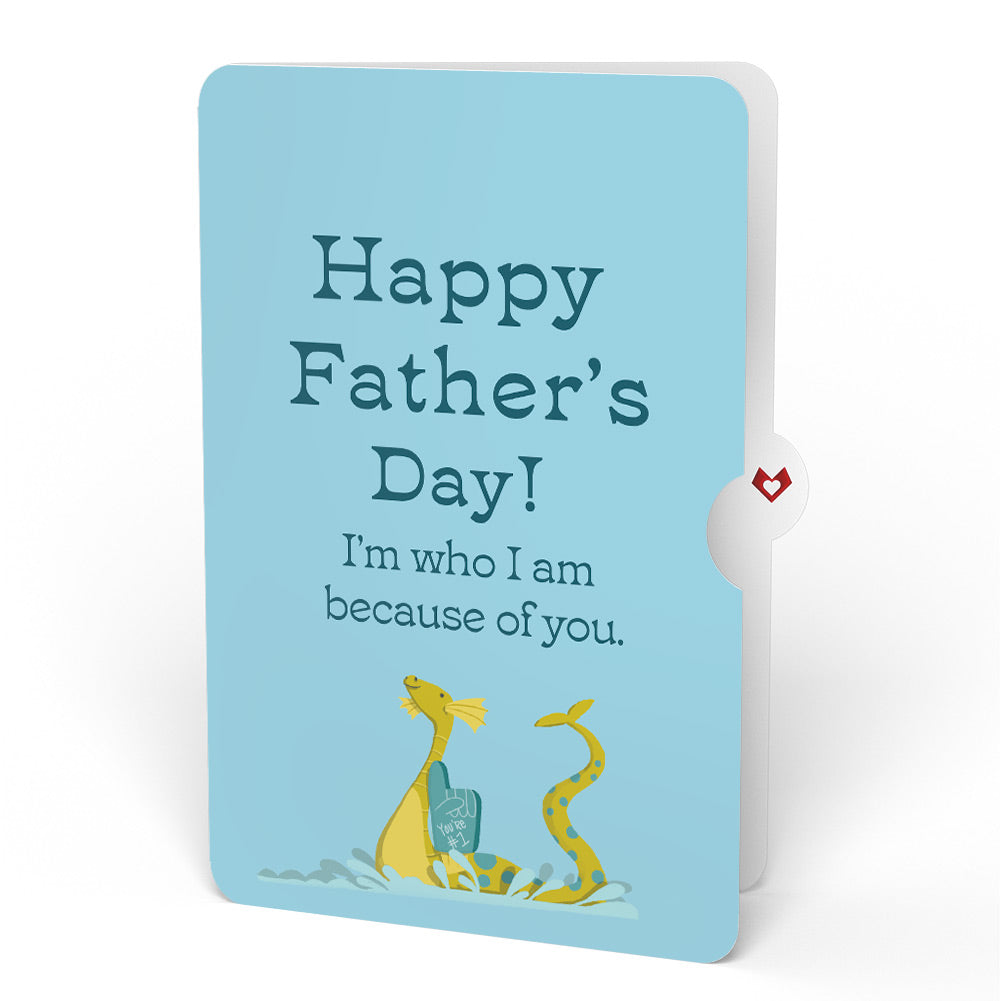 Dad You're a Legend Loch Ness Monster Father's Day Pop-Up Card and Sentiment Set、mySite、solidvoid