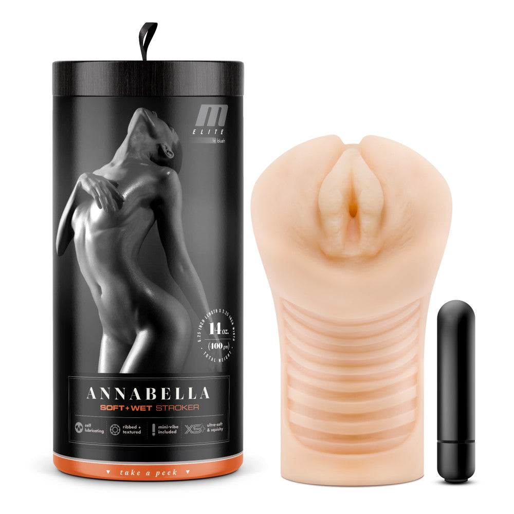 M Elite By Blush® | Soft & Wet Annabella Realistic Beige Masturbator / Stroker、mySite、bottomscart