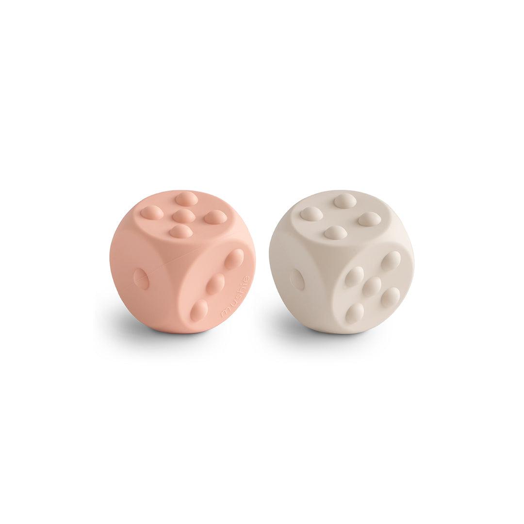  Mushie Dice Press Toy | 2-Pack - Blush/Shifting Sands、mySite、merchandisen