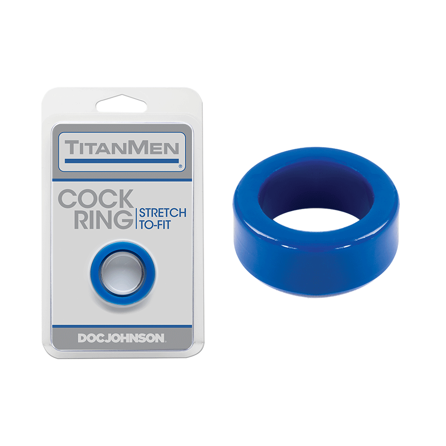Titanmen Thick Stretch-to-Fit Cock Ring by Doc Johnson、mySite、bottomscart