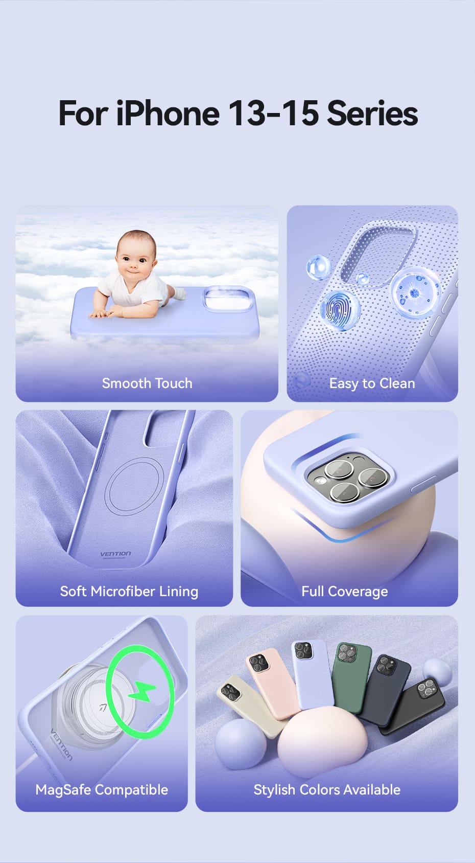 Liquid Silicone Case for iPhone 13 with MagSafe