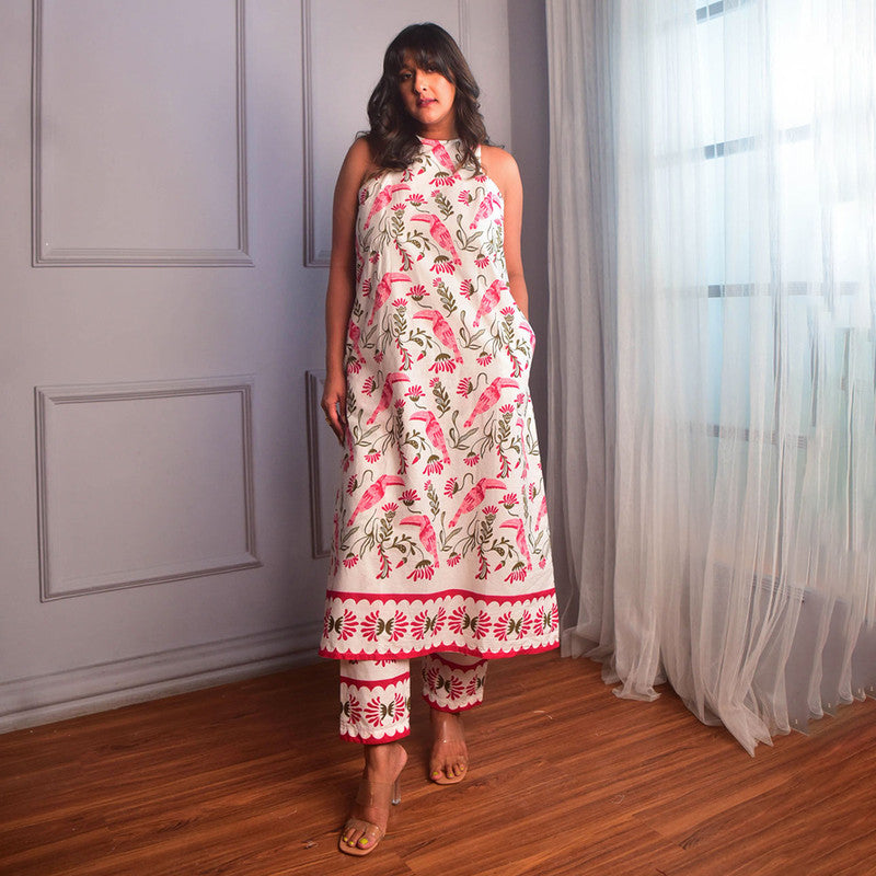 Cotton Kurta For Women | Floral Print | Pink、mySite、camillekostekn