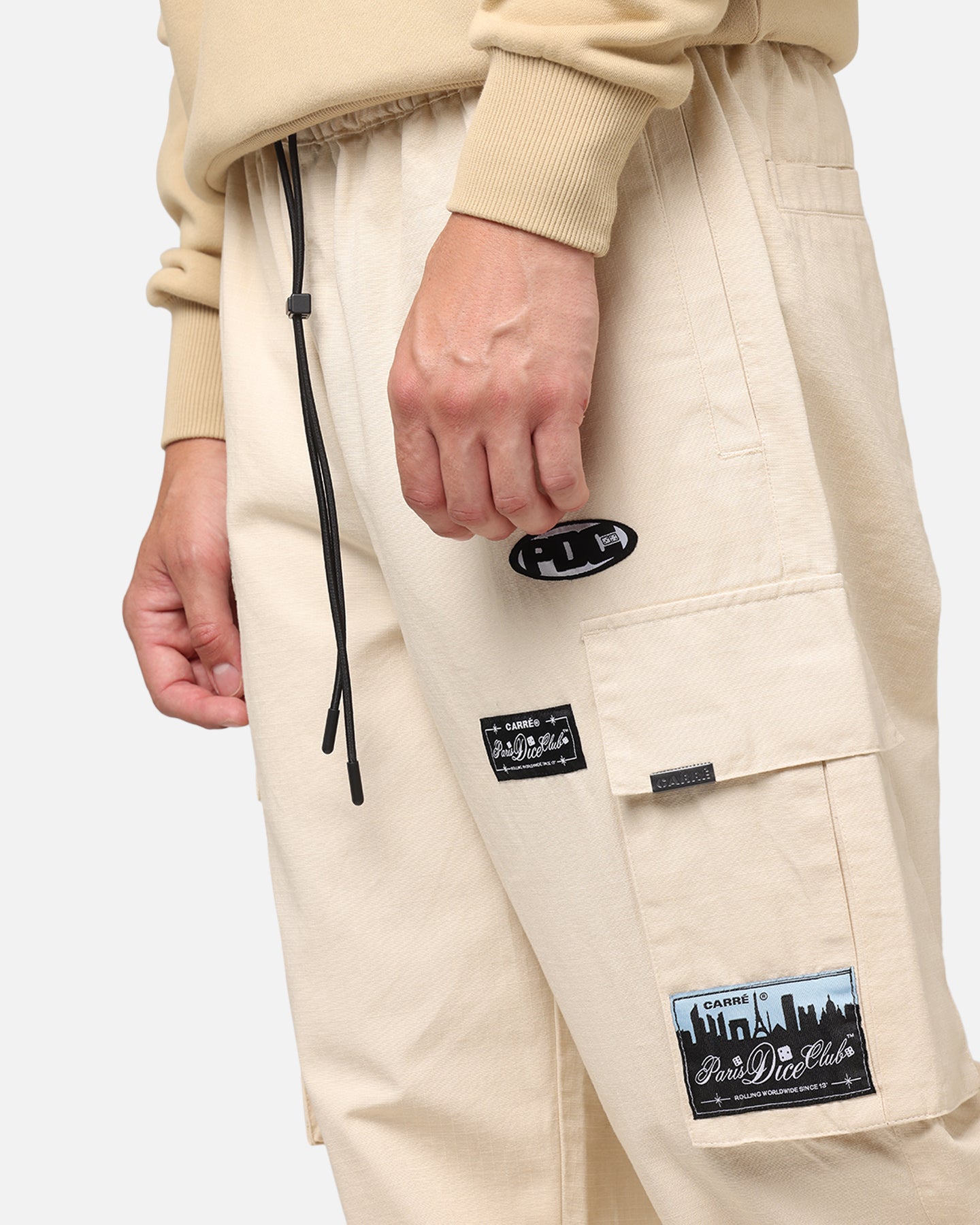 Carre Patchwork Cargo Jogger Cream、mySite、zt4zffjzw