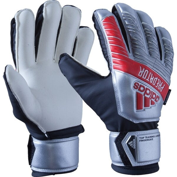 adidas Kids Predator Top Training Fingersave Goalkeeper Gloves Silver Metallic/Black、mySite、bottomscart