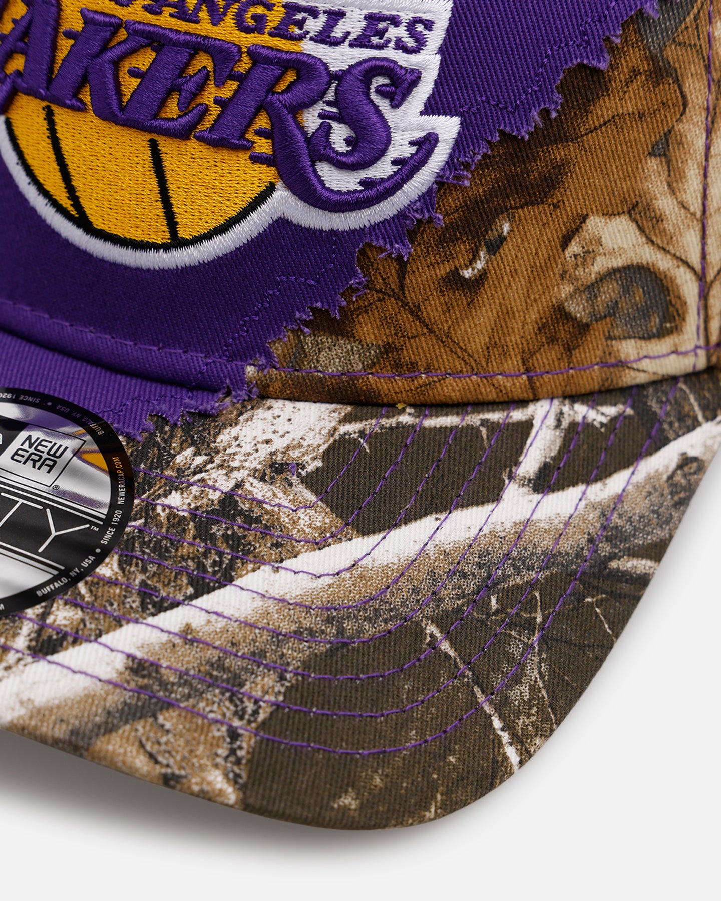 New Era Los Angeles Lakers 'Camo Tear Away' 9FORTY A-Frame Snapback Camo/Official Team Color、mySite、zt4zffjzw
