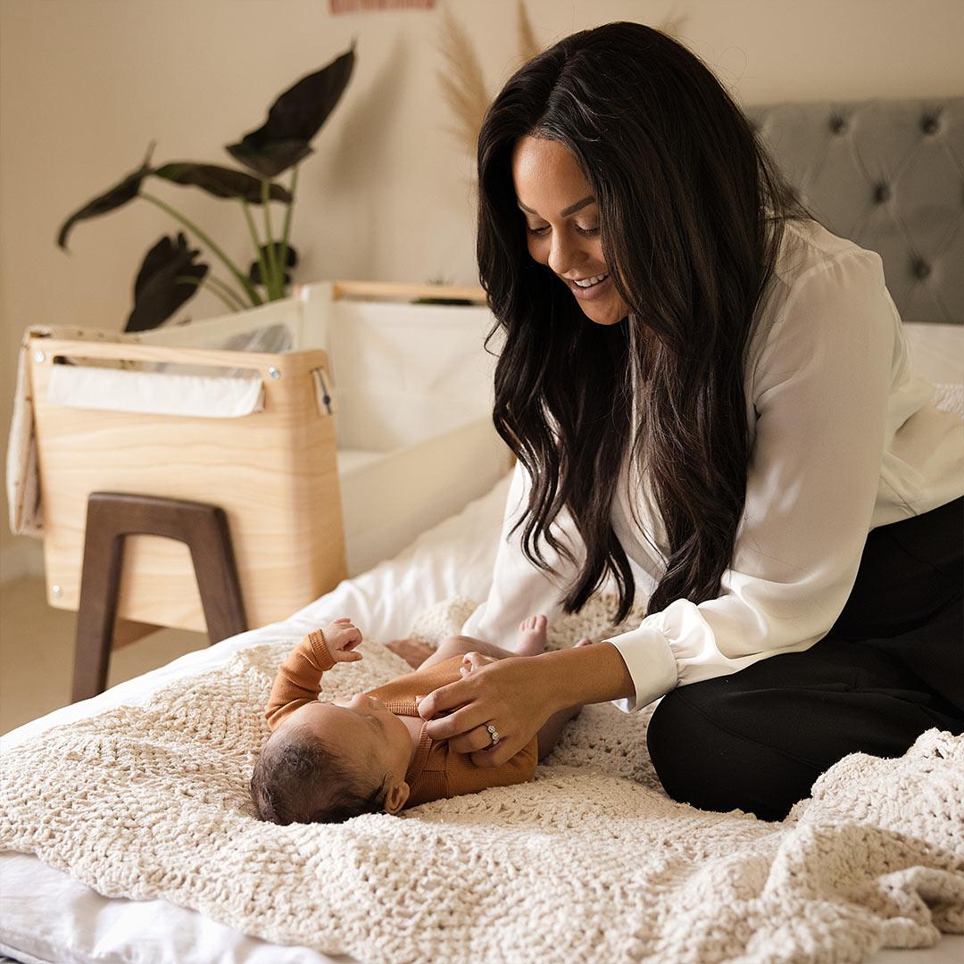  Gaia Hera Bedside Crib² - Natural/Walnut、mySite、merchandisen