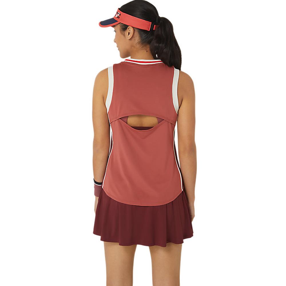 Asics Women's Match Tank - Red Snapper、mySite、neckold