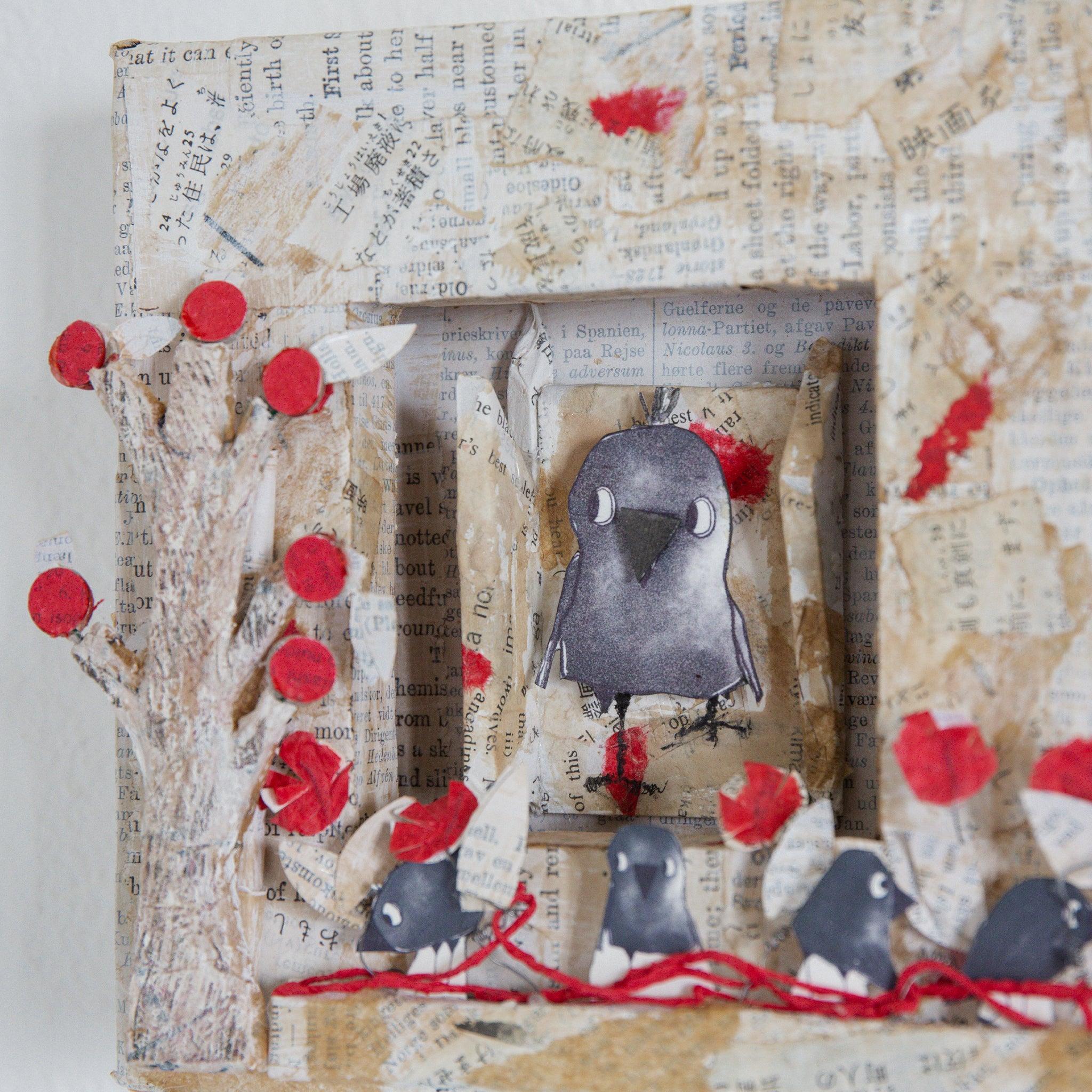 RETIRED - Hutch Studio - Paws and Caws Collage Collection | Murder Get Together、mySite、g9winljtr