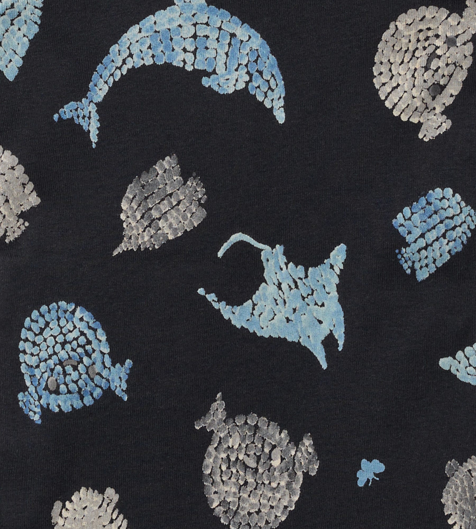 Mosaic Sea Animals Organic Baby Sleeper Romper、mySite、g9winljtr