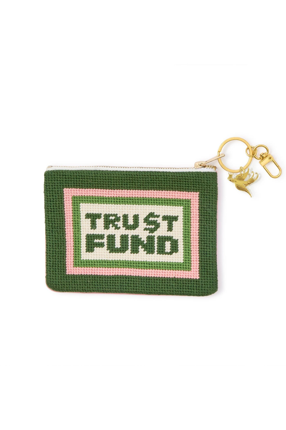 Trust Fund Needlepoint Coin / Gift Card Pouch、mySite、hinf8tx79