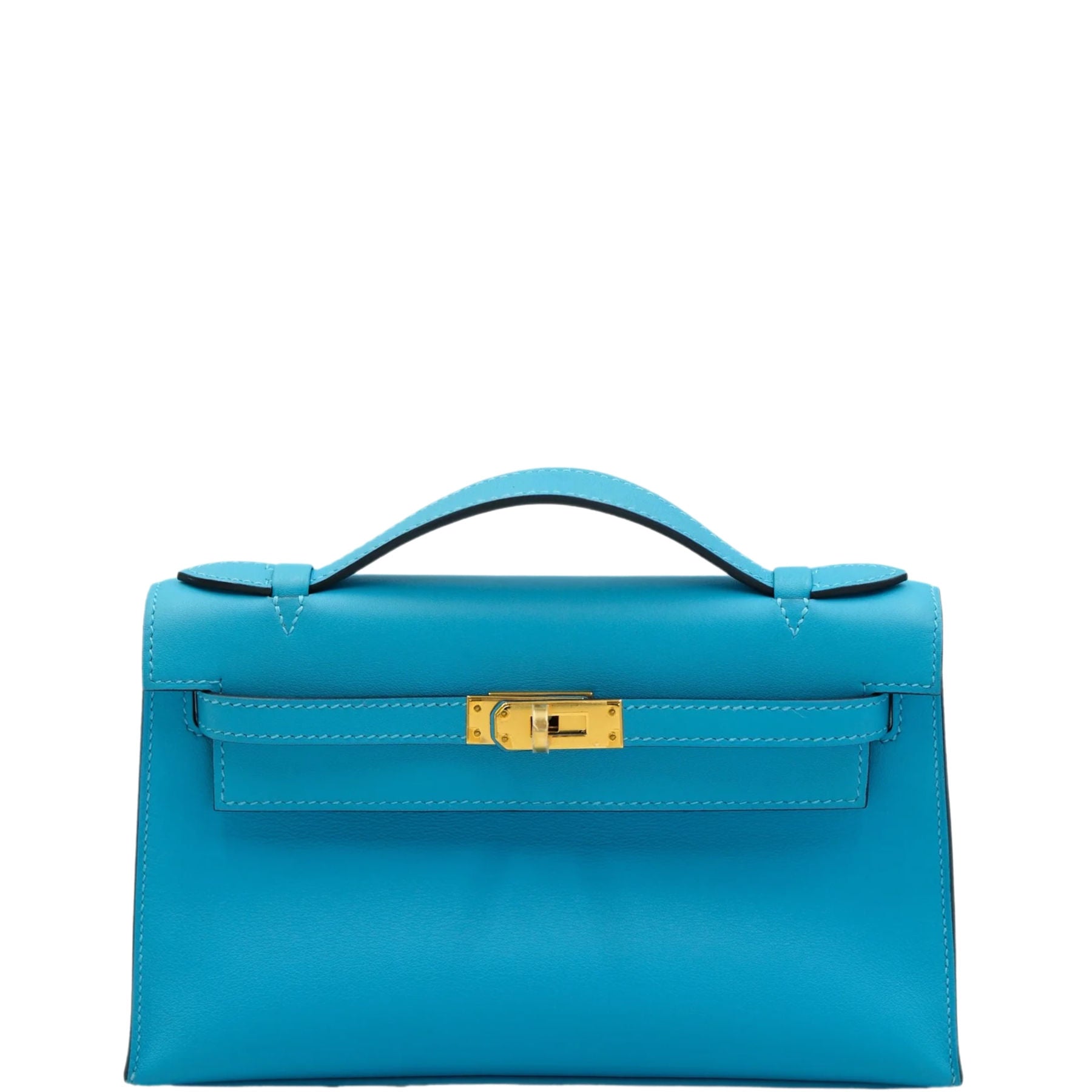 Hermès Kelly Pochette Celeste Swift with Gold Hardware、mySite、garminoutage.com