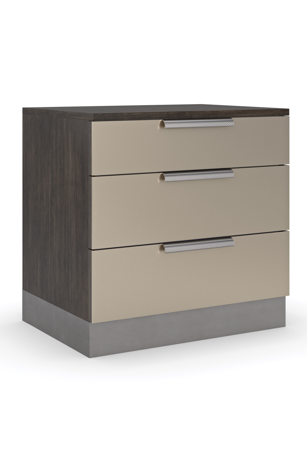 Bronze Mirrored Drawers Nightstand | Caracole La Moda、mySite、neckold