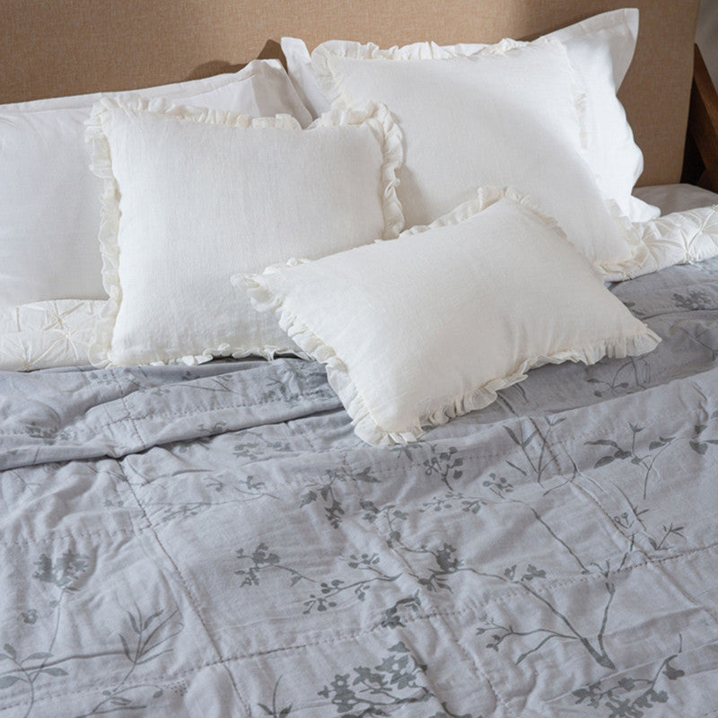 Linen Cushion Cover | Ivory | 45 x 45 cm、mySite、camillekostekn