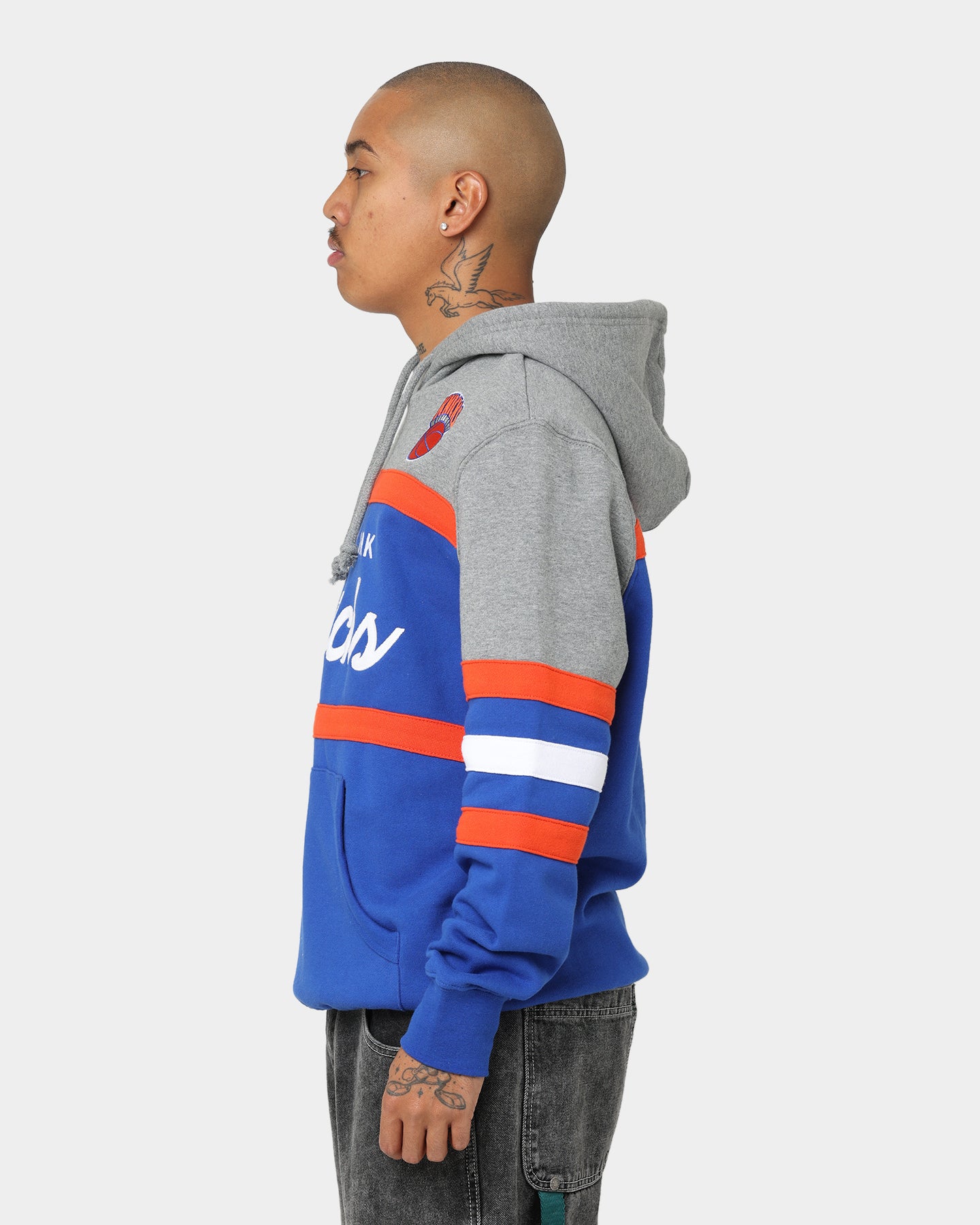 Mitchell & Ness New York Knicks Head Coach Hoodie Royal、mySite、zt4zffjzw