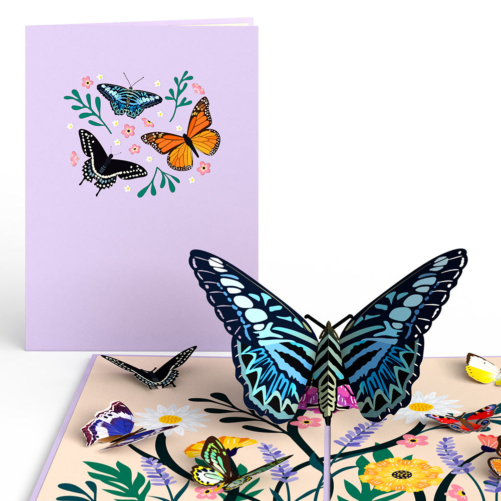 Garden Butterflies Pop-Up Card、mySite、solidvoid