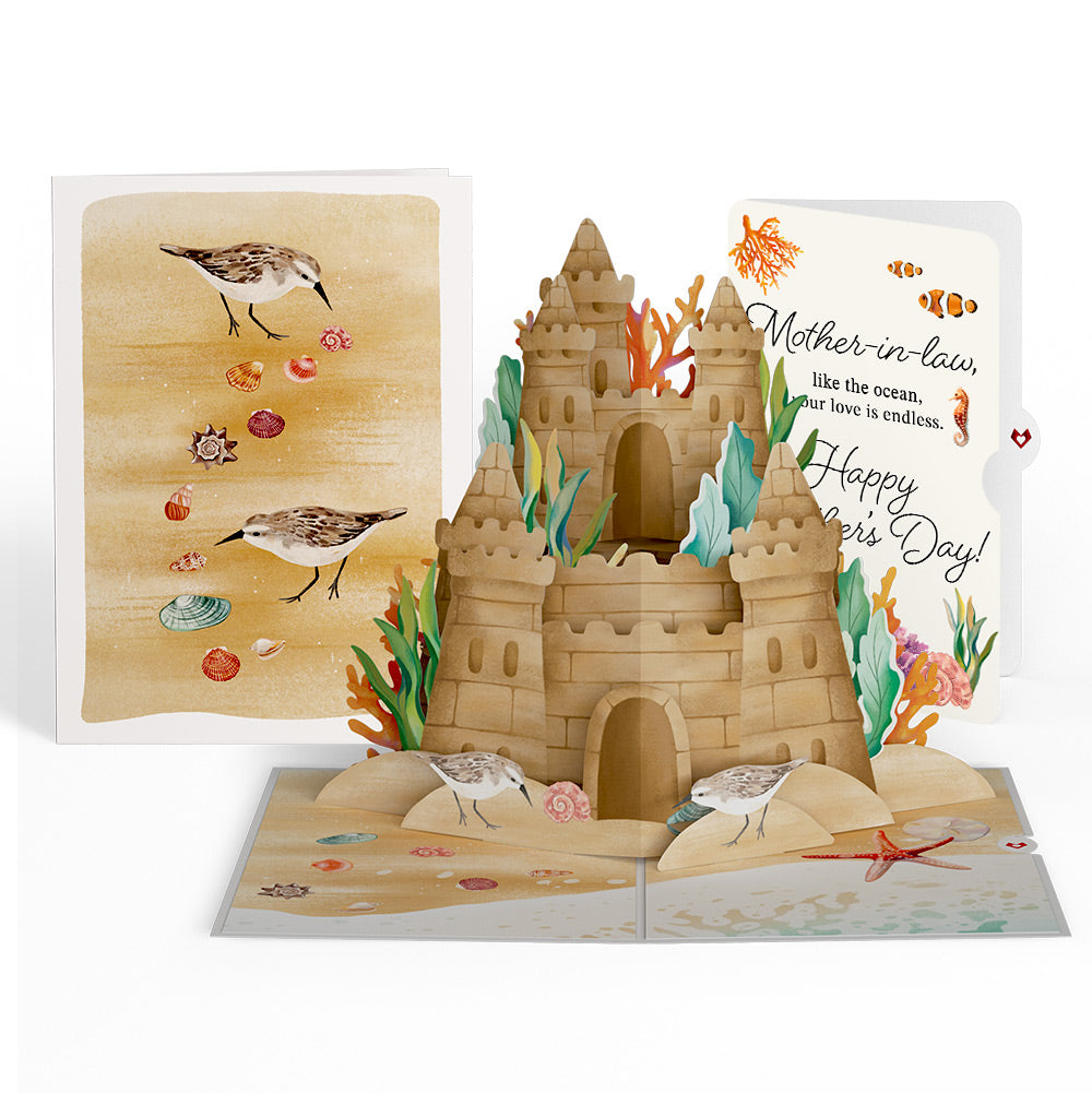 Seaside Sandcastle Mother's Day Pop-Up Card and Sentiment Set for Mother-in-law、mySite、solidvoid