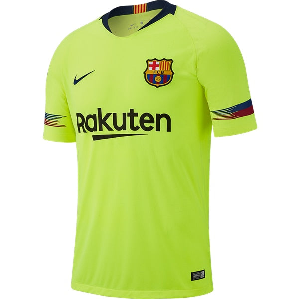Nike Kids FC Barcelona 18/19 Away Jersey Volt/Deep Royal Blue、mySite、bottomscart