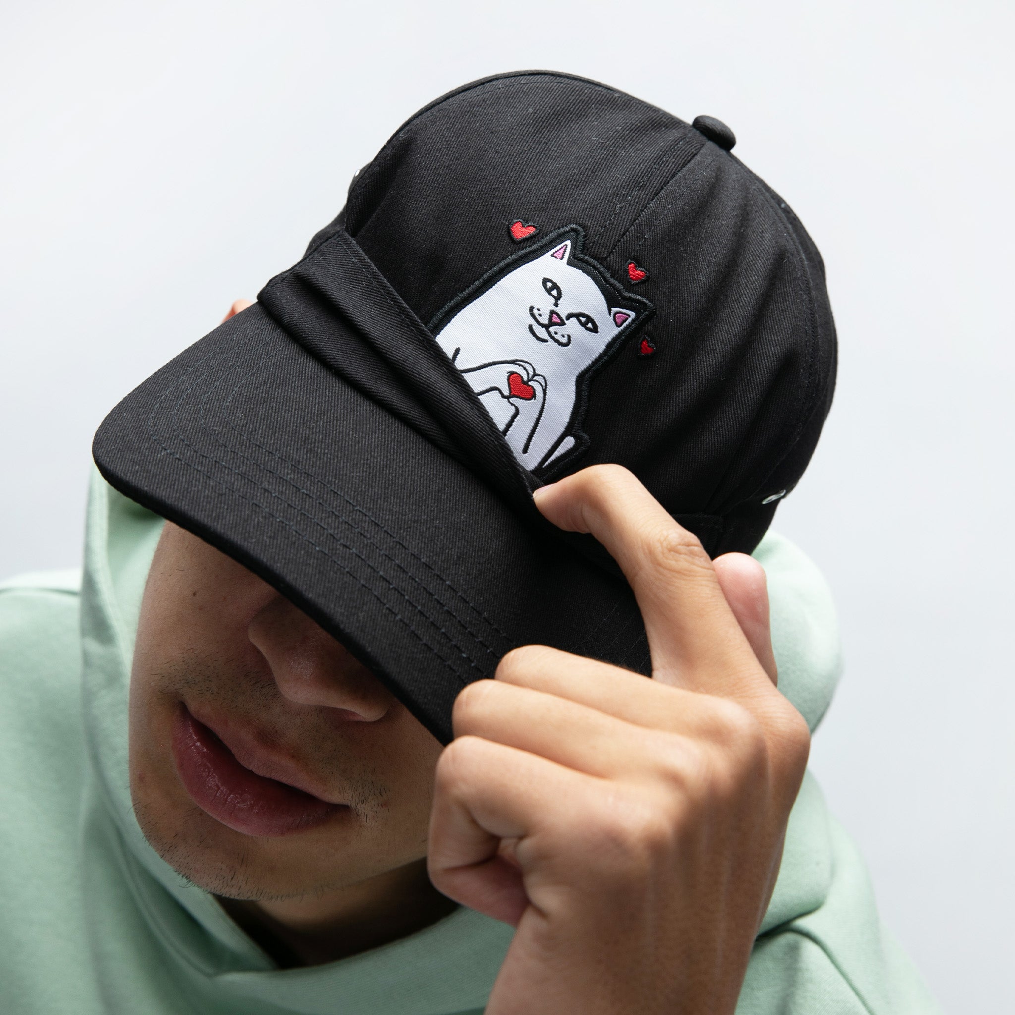  Nermal Loves 6 Panel (Black)、mySite、merchandisen