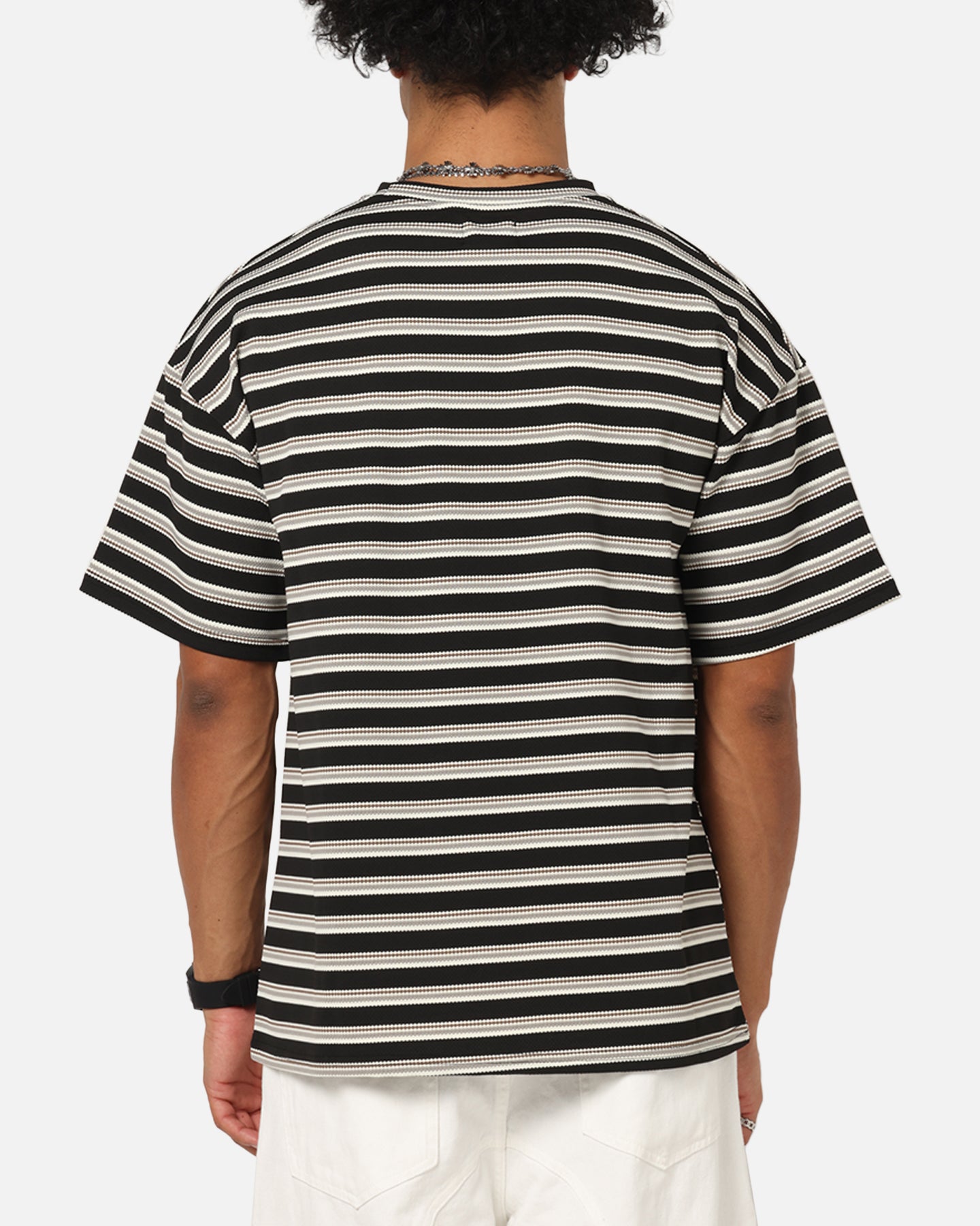 XXIII Standard Stripe T-Shirt Black/Grey、mySite、zt4zffjzw
