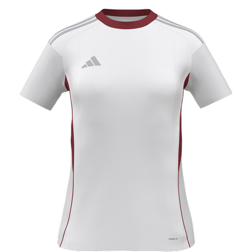 adidas Women's Tiro 25 Competition Custom Jersey Penn Fusion - White、mySite、noshort