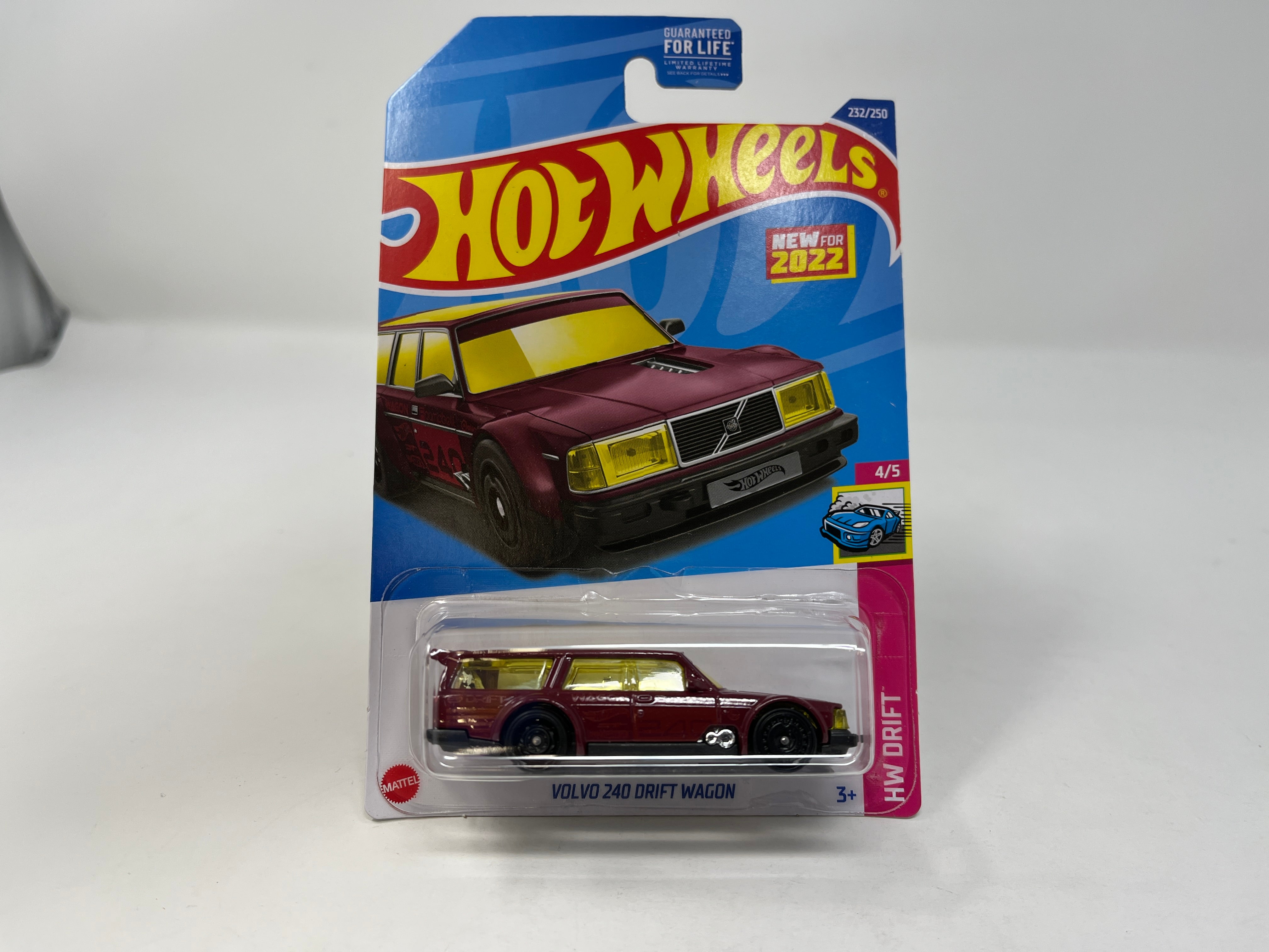 Volvo 240 Drift Wagon #232 * Burgundy * 2022 Hot Wheels、mySite、hgirdovlk