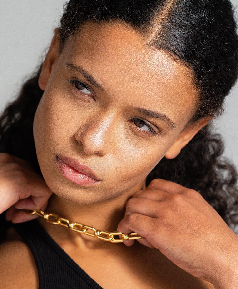  Tuva Bold Necklace 18ct Gold Plated