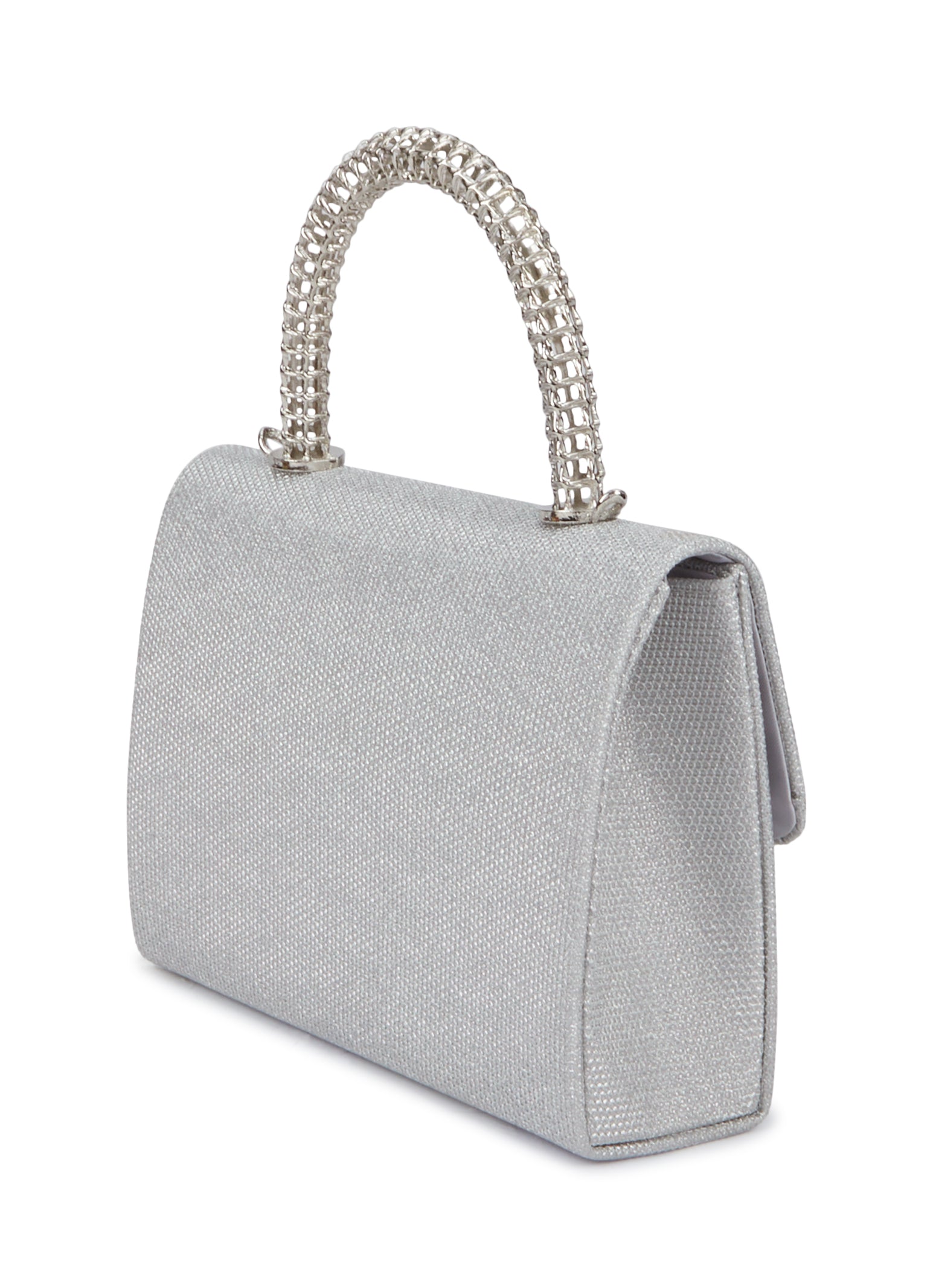 Lurex Metal Handle Square Clutch、mySite、camillekostekn