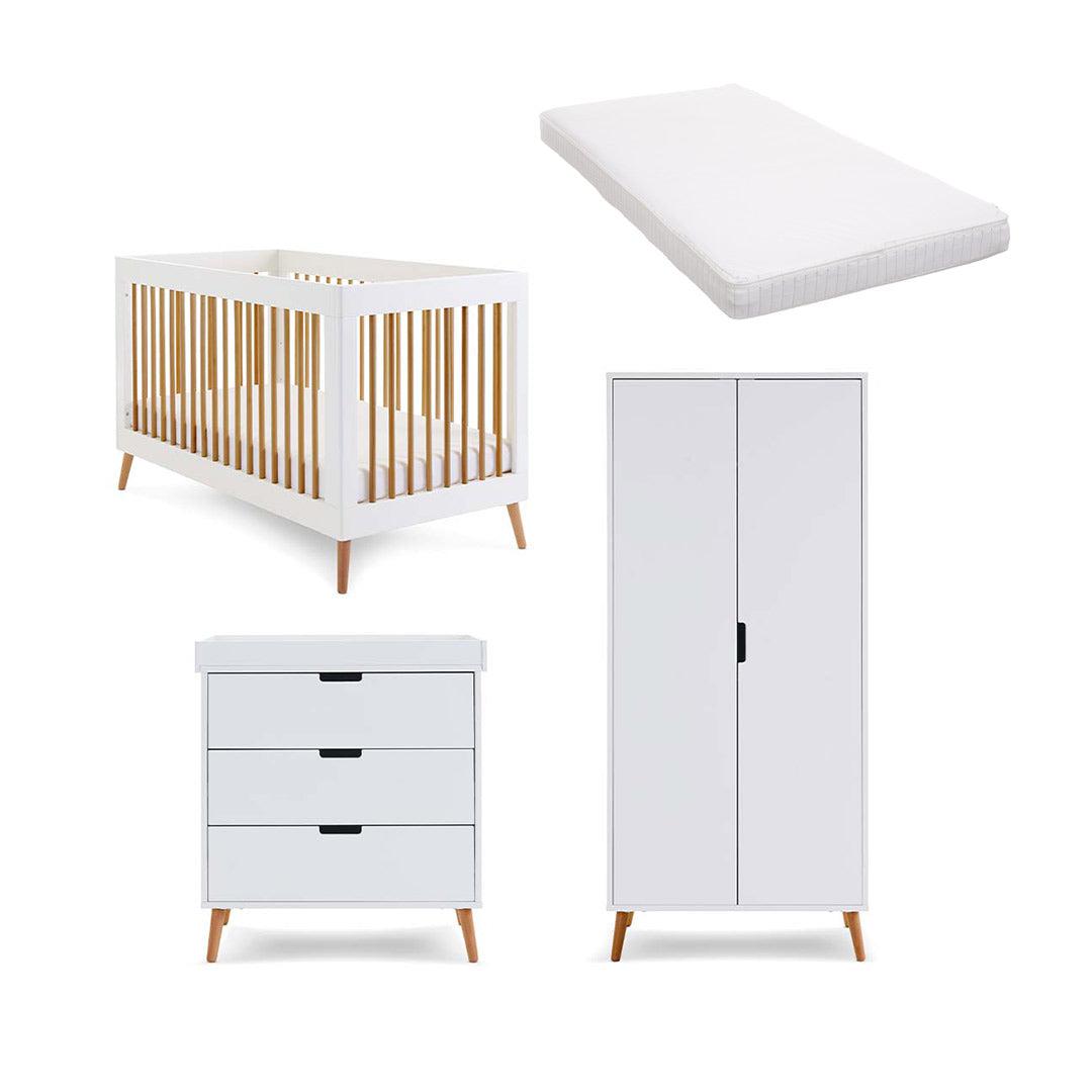 Obaby Maya 3 Piece Room Set - White + Natural、mySite、merchandisen