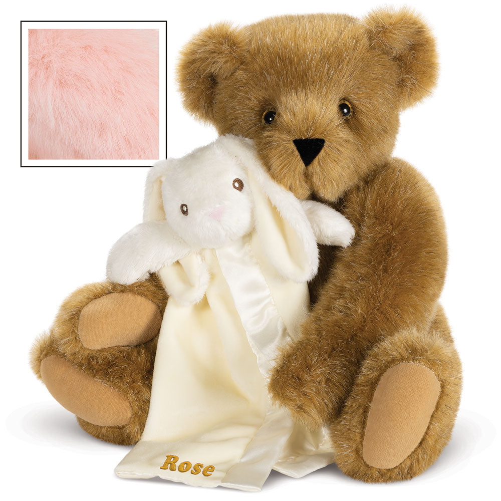 15 In. Cuddle Buddies Gift Set with Bunny Blanket、mySite、g9winljtr