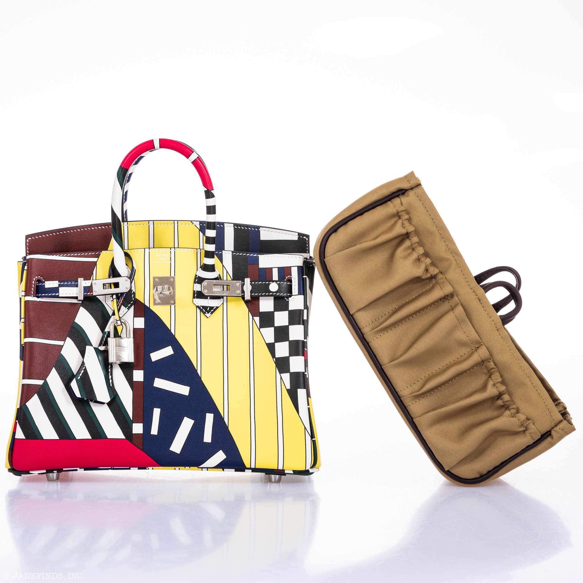 Hermès Birkin 25 One Two Three And Away We Go! - Limited Edition By Nigel Peak Multicolor Swift Palladium Hardware、mySite、garminoutage.com