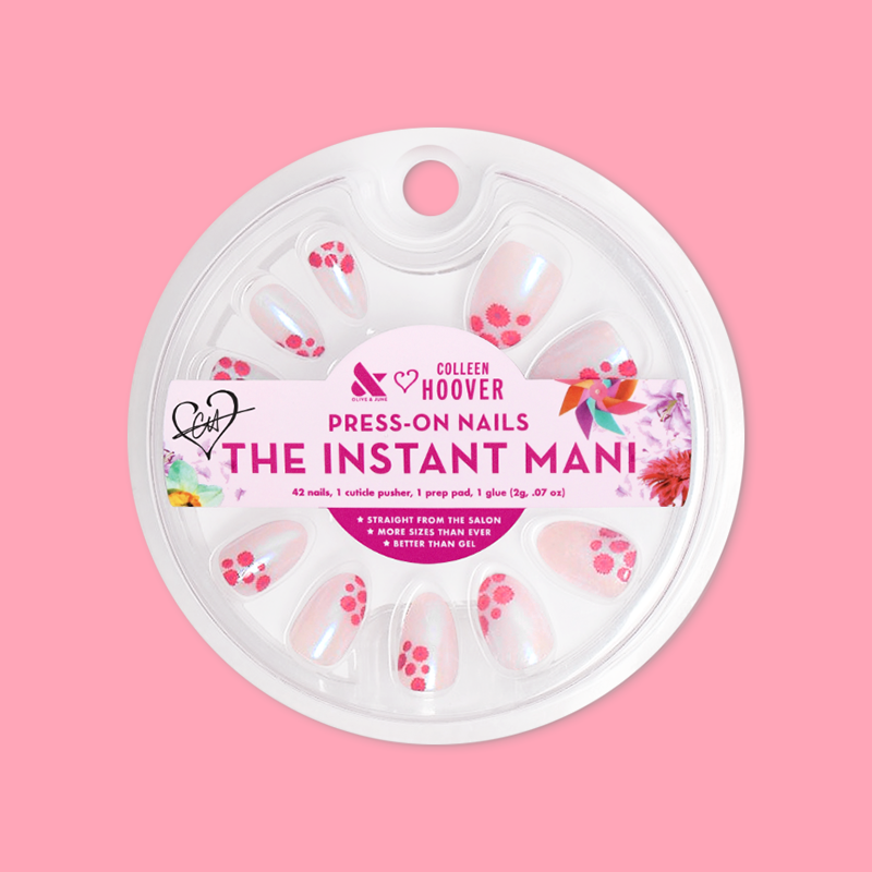 Fuchsia Florals - Press-On | Short | Almond、mySite、solidvoid