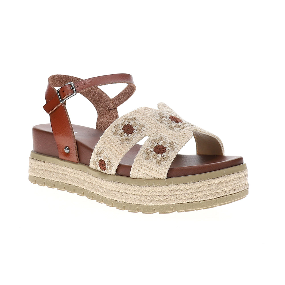 Keva Floral Ankle Strap Espadrille Wedge Sandals、mySite、gtrtttuynbv