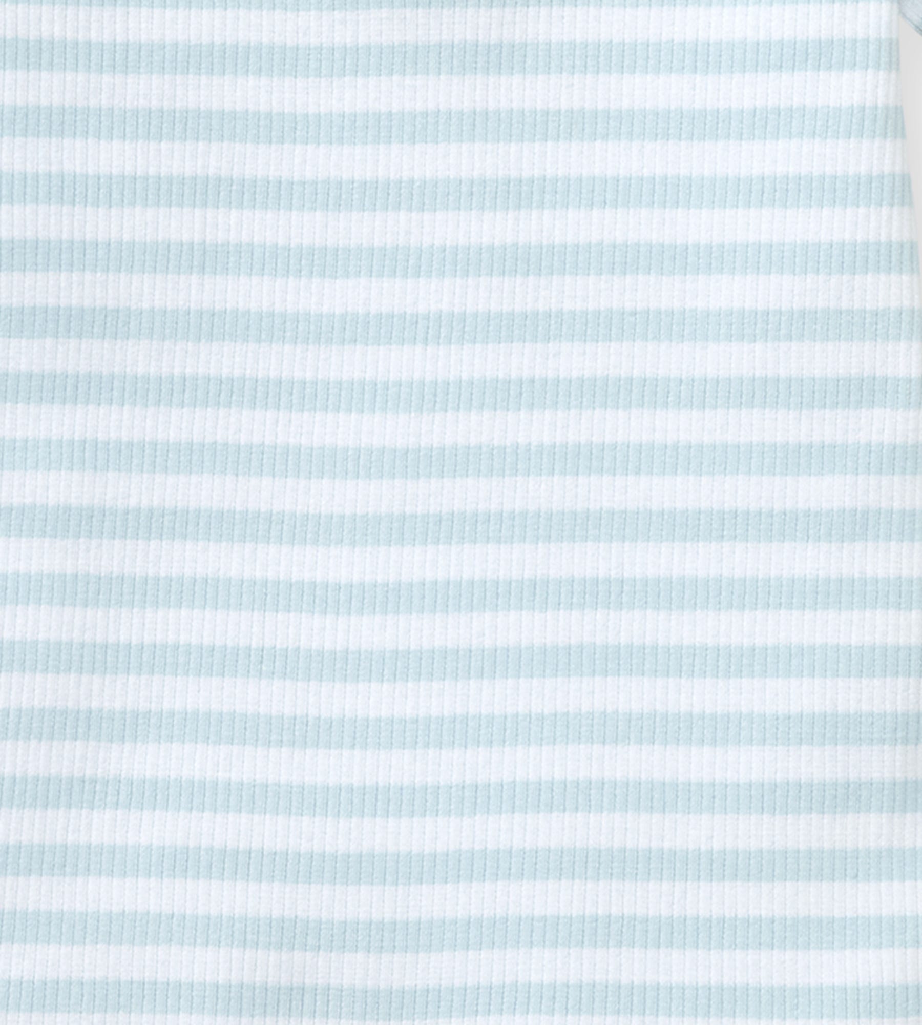  Rib Stripe Organic Cotton Baby Romper、mySite、layawaytickets