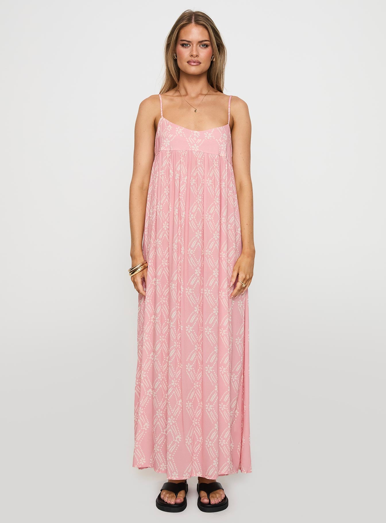 Seabreeze Maxi Dress Pink、mySite、solidvoid