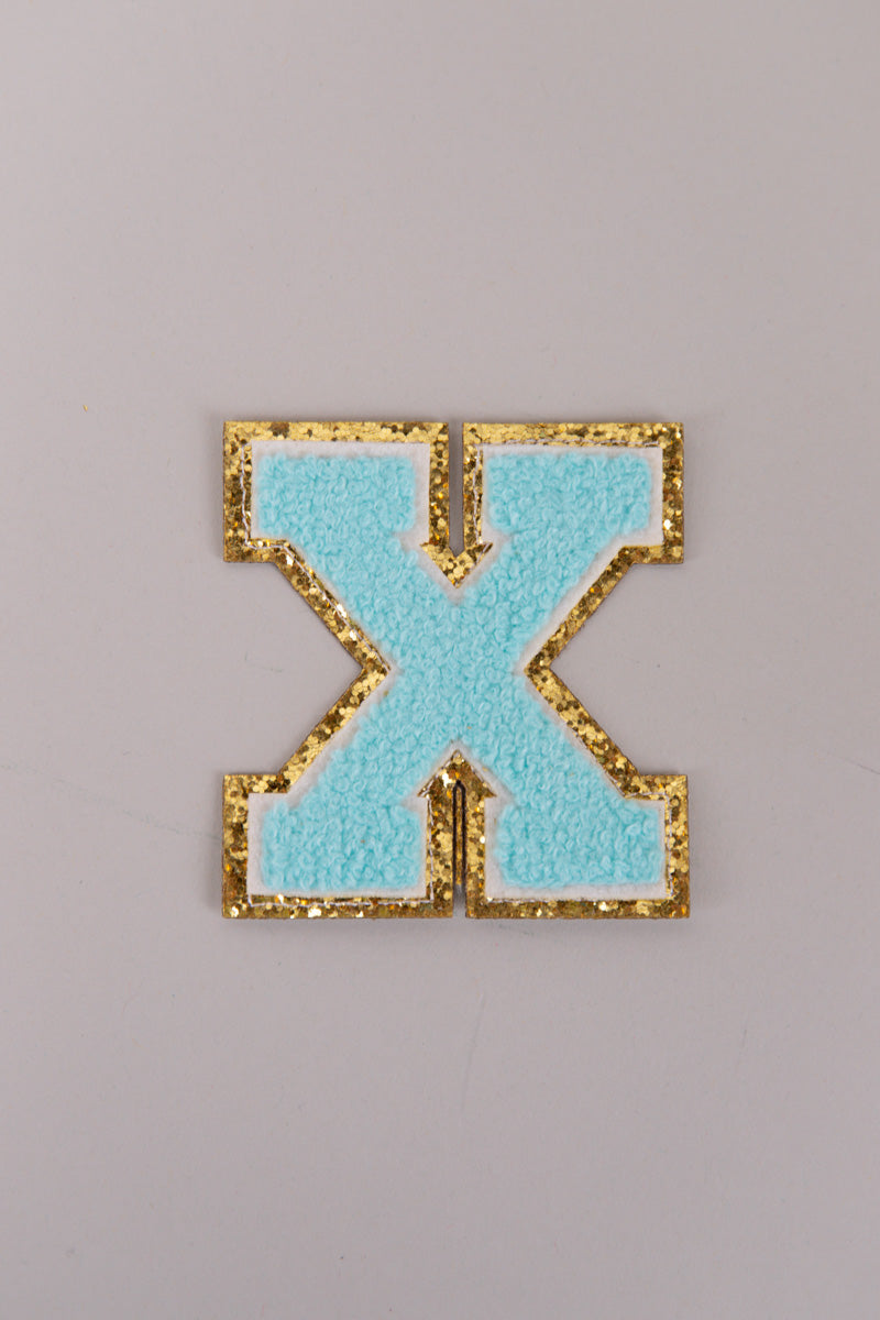 Chenille Adhesive Letter Patches- Blue 5.5cm、mySite、hinf8tx79