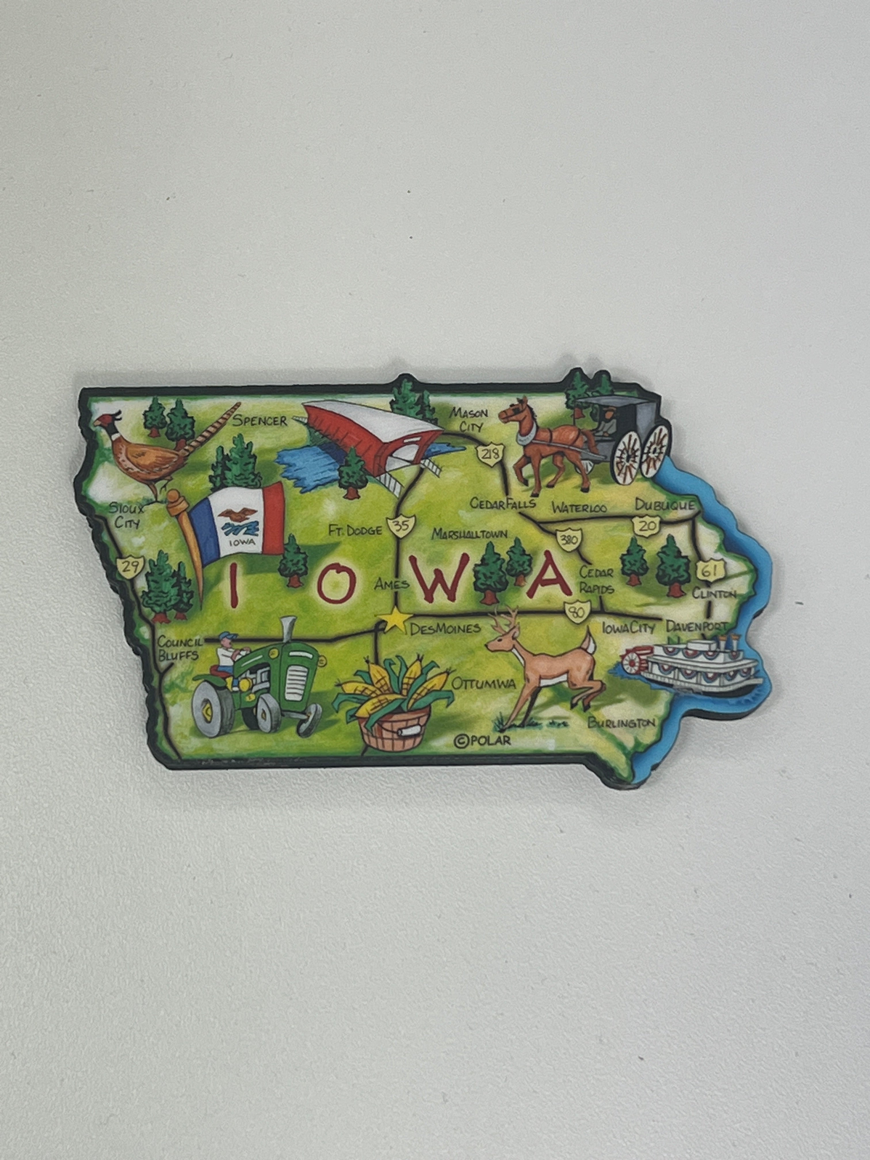 Iowa Wood Block Magnet、mySite、garagedoors4me
