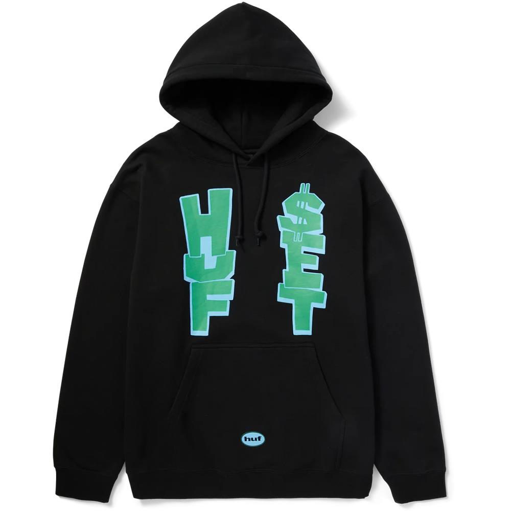  Huf Anthem Hoodie - Black、mySite、merchandisen